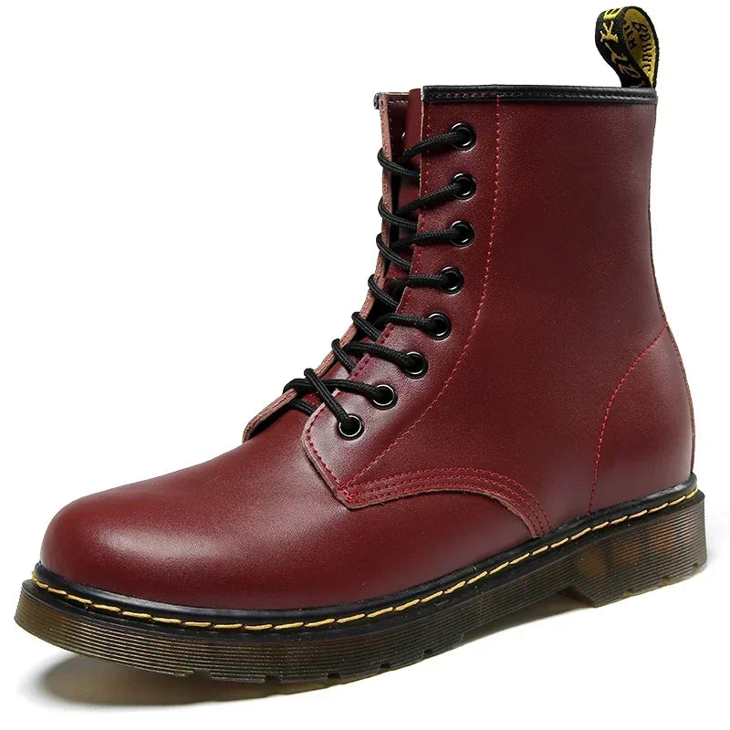 Designer Leather Men Boots Outdoor Mens Ankle Boots Winter Casual Shoes Lightweight Male Warm Work Boots Classic Handmade Boots