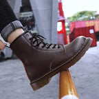 Designer Leather Men Boots Outdoor Mens Ankle Boots Winter Casual Shoes Lightweight Male Warm Work Boots Classic Handmade Boots
