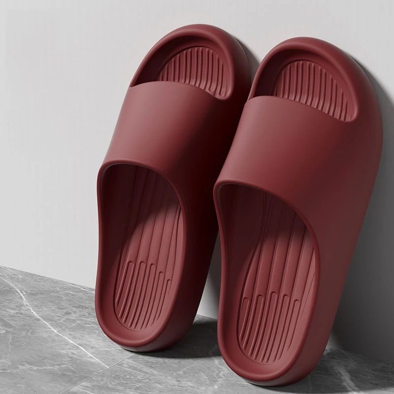 Big Size 50 51 Summer Slippers For Men Women EVA Lightweight Open Toe Quick Dry Home Slides Men Flat Sandals Beach Couple Shoes