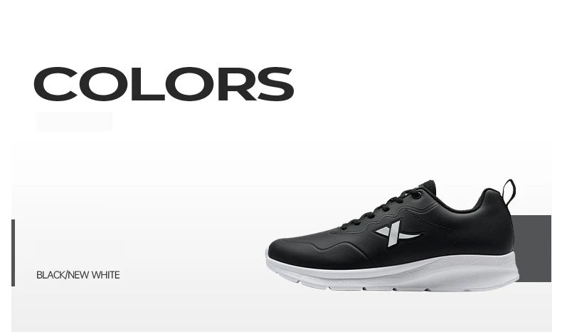 Xtep Running Shoes For Men 2024 Winter Leather Waterproof Sports Shoes Cushioning Wear-Resistant Jogging Sneakers 876419110051