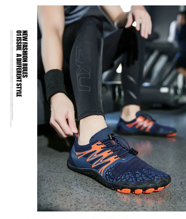 EOCENE Men Women Barefoot Outdoor Sports Aqua Shoes Quick-drying Beach Swimming Fitness Wading Hiking Cycling Water Sneakers