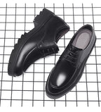 8-10cm Height Increasing Shoes for Men Summer Autumn Inside High Shoes Men's Hollow Business Dress Men's Elevator Leather Shoes