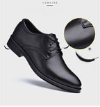 Men Formal Leather Shoes Black Pointed Toe Men Loafers Party Office Business Casual Shoes for Men Oxford Shoes Mens Dress Shoe