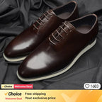 European Luxury Men Sneakers Genuine Cow Leather Monk Strap Basic Double Buckles Wingtip Brogue Casual Office Party Mens Shoes