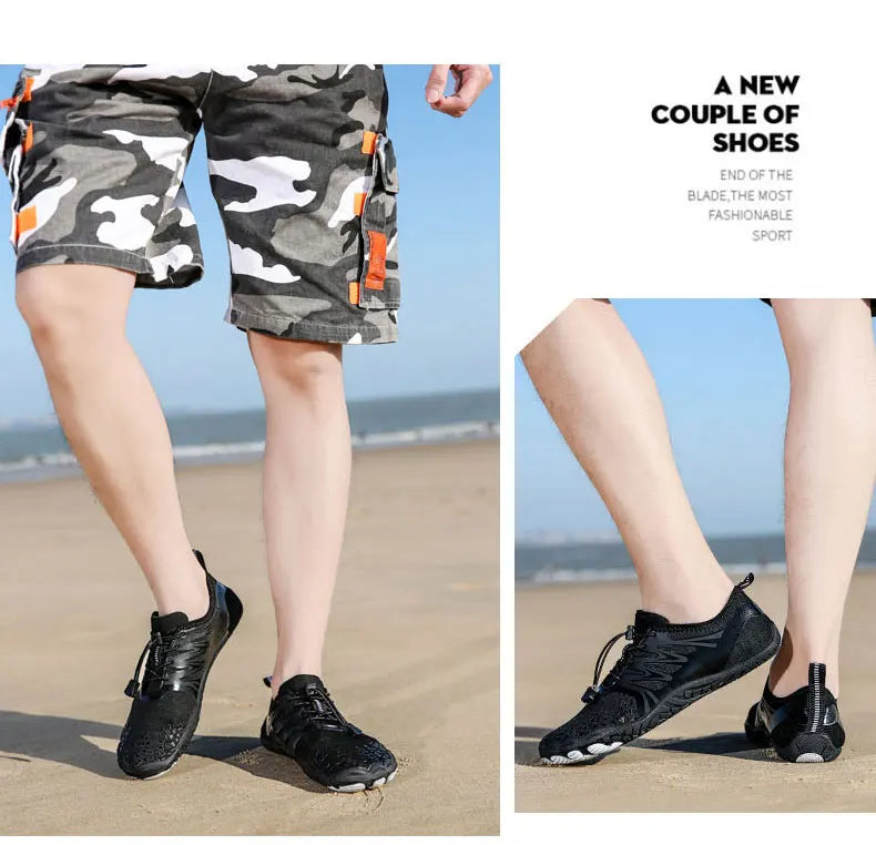 EOCENE Men Women Barefoot Outdoor Sports Aqua Shoes Quick-drying Beach Swimming Fitness Wading Hiking Cycling Water Sneakers