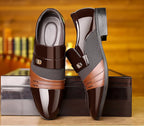 Oxford Shoes Men's Luxury Lacquer Wedding Shoe Pointed Toe Dress Shoes for Men Classic Business Men Leather Shoes Big Size 38-48