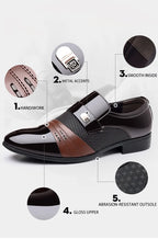 Oxford Shoes Men's Luxury Lacquer Wedding Shoe Pointed Toe Dress Shoes for Men Classic Business Men Leather Shoes Big Size 38-48