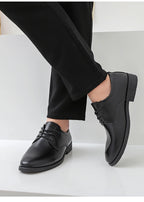 Youth Formal oes Men's Bla Suit oes Soft Bot Busin Interview Casual Wedding oes Leather round Toe Low Heel