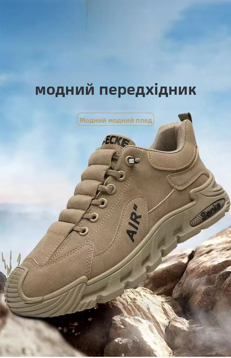 Men's Lightweight Sport Work oes Spring Construction Site Waterproof Non-Slip Wear-Resistant Slip-On Office Work Se oes