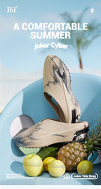 361 Degrees Joker Cyber Men Slippers Outdoors Breathable Soft Anti-slip Antiskid Beach Sandals Flexible Male Shoes 672521104