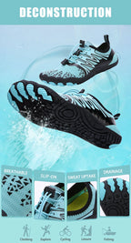 EOCENE Men Women Barefoot Outdoor Sports Aqua Shoes Quick-drying Beach Swimming Fitness Wading Hiking Cycling Water Sneakers