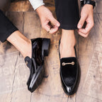 ZapatosPara HombreMen Social Shoe AutumnLuxury Men Dress Leather Shoe Fashion Flat Men Shoe Italian Business Casual Shoes Loafer