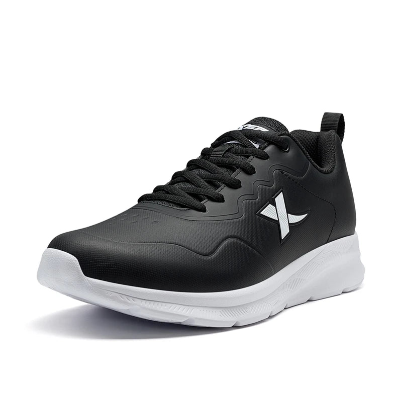 Xtep Running Shoes For Men 2024 Winter Leather Waterproof Sports Shoes Cushioning Wear-Resistant Jogging Sneakers 876419110051