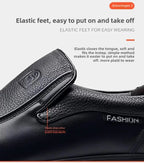 Genuine Leather Men's Shoes Slip-On Driving Shoes Casual Breathable Soft Bottom Anti-Slip Spring Autumn Seasonal Business Formal