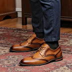 Size 7~13 Brogue Dress Shoes Man Wedding Leather Social Shoe Male