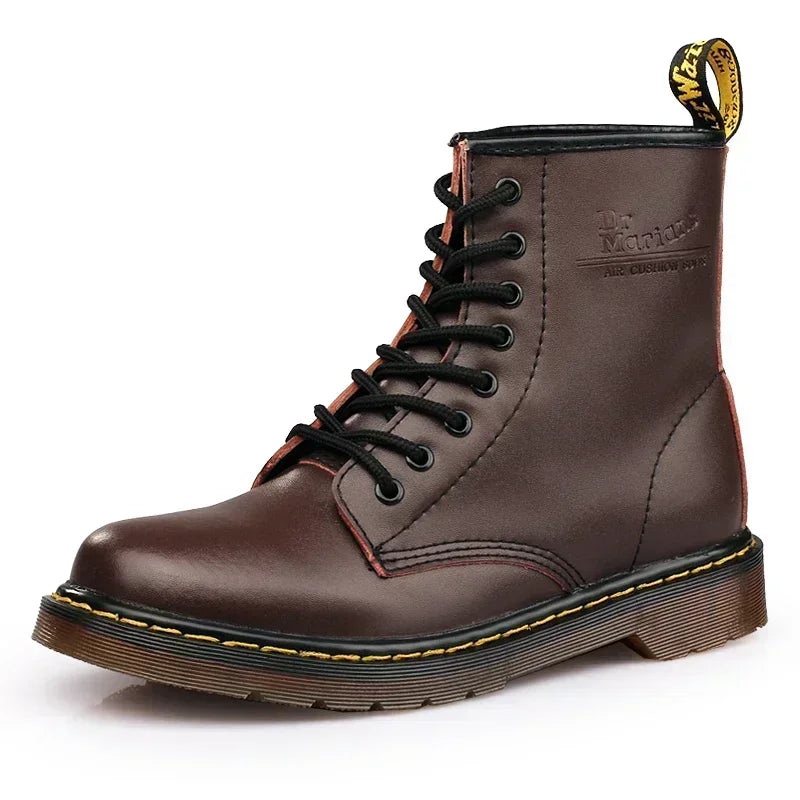 Designer Leather Men Boots Outdoor Mens Ankle Boots Winter Casual Shoes Lightweight Male Warm Work Boots Classic Handmade Boots