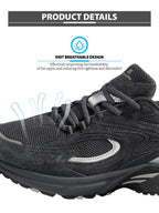 Bassploa Men Running Shoes New Casual Mesh Breathable Lace-Up Sport Shoes Male Fashion Lightweight Non-Slip Walking Shoes