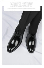 Fashion Purple Dress Shoes Man Party Shoes Casual Business Leather Shoes for Men Comfortable Pointed Toe Men's Formal Shoes 2025