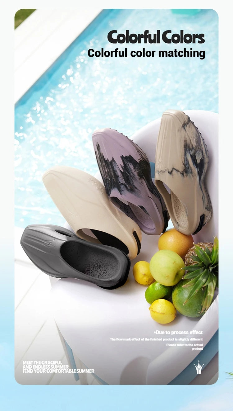 361 Degrees Joker Cyber Men Slippers Outdoors Breathable Soft Anti-slip Antiskid Beach Sandals Flexible Male Shoes 672521104