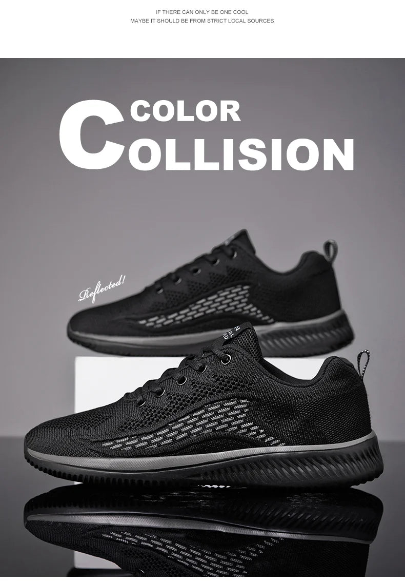 Men Running Sneakers Summer 2023 Men Sport Shoes Lightweight Classical Mesh Breathable Casual Shoes Male Fashion Tenis Masculino