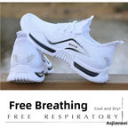Men's Running oes 2024 New Summer Casual Breathable Ultra-light Anti-slip Sports oes White Me oes for Men