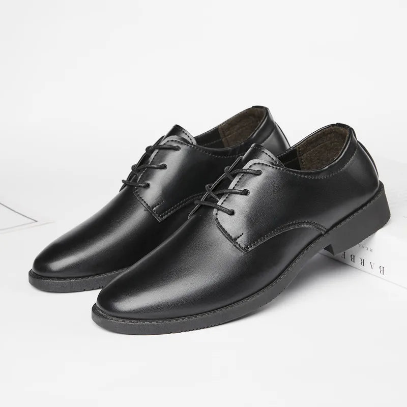 Youth Formal oes Men's Bla Suit oes Soft Bot Busin Interview Casual Wedding oes Leather round Toe Low Heel