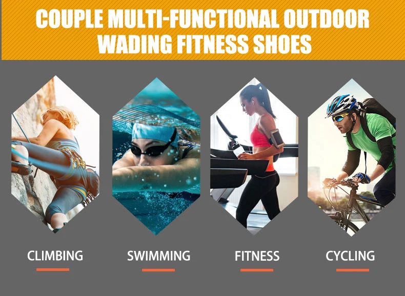 EOCENE Men Women Barefoot Outdoor Sports Aqua Shoes Quick-drying Beach Swimming Fitness Wading Hiking Cycling Water Sneakers