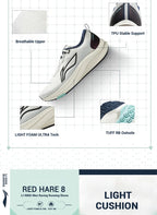 Li-Ning Men RED HARE 8 Racing Running Shoes LIGHT FOAM ULTRA Reflective Cushion Stable Shoes LiNing Light Sneakers ARPV001