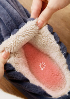 Autumn And Winter Men's Thickening Warm Increase Slippers Stepping On The Sense Of Shit Thick Bottom Household Non-Slip Slippers
