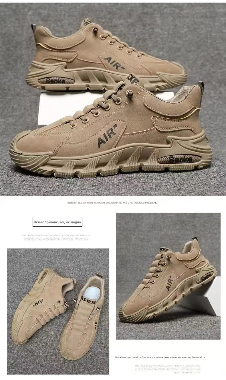 Men's Lightweight Sport Work oes Spring Construction Site Waterproof Non-Slip Wear-Resistant Slip-On Office Work Se oes
