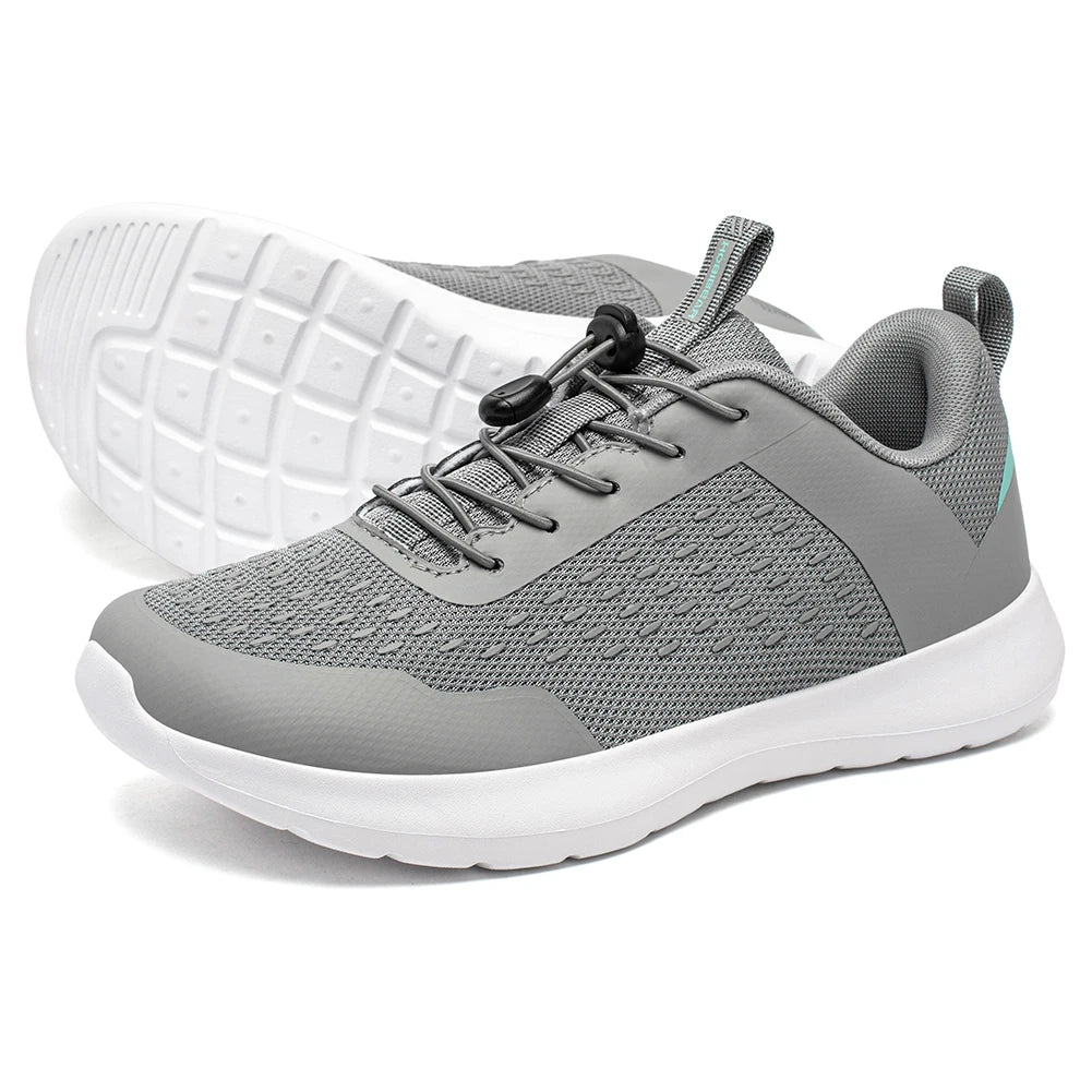 HOBIBEAR Wide Toe Running Shoes for Men Women Elastic Band Non Slip Sneakers Comfortable Walking Shoes