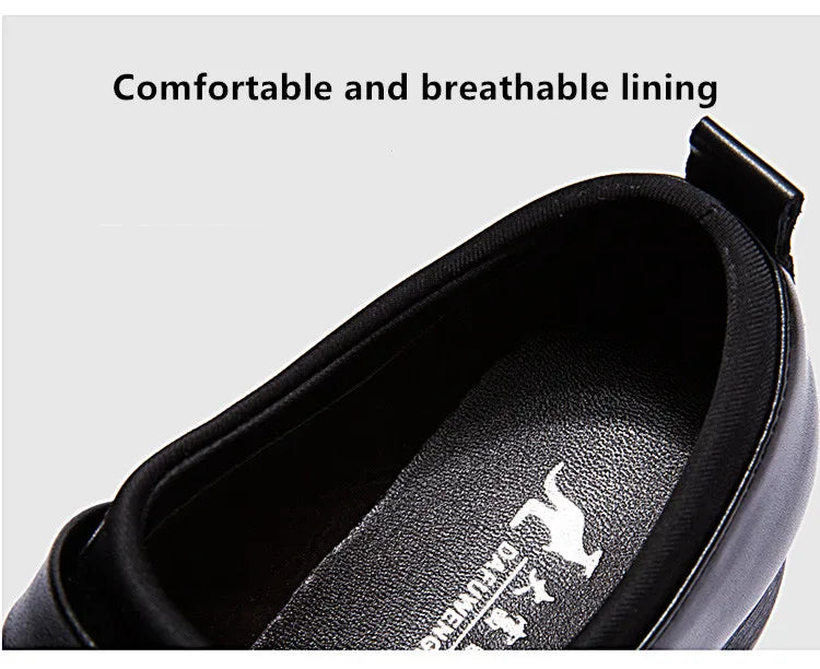 Cheap White Men's Dress Shoes Pointed-Toe Slip-On Leather Shoes Man Big Size 38-48 Casual Business Shoes Men zapatos para hombre