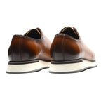European Luxury Men Sneakers Genuine Cow Leather Monk Strap Basic Double Buckles Wingtip Brogue Casual Office Party Mens Shoes