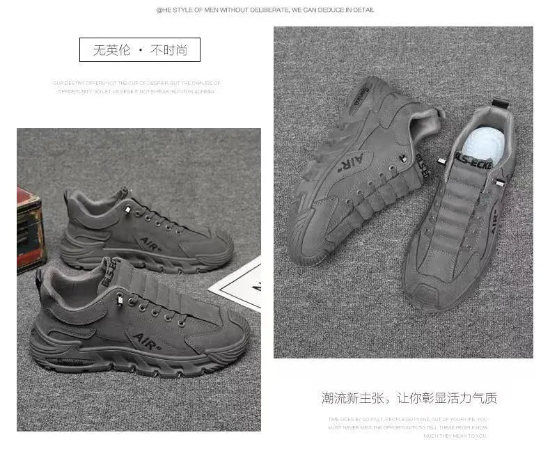 Men's Lightweight Sport Work oes Spring Construction Site Waterproof Non-Slip Wear-Resistant Slip-On Office Work Se oes