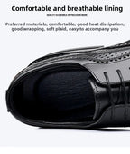 Men's Business Formal Hollow out Brogue Shoes Wedding Casual British Style Leather Shoes Rubber Sole Adult Daily Wear