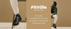 Fitville Men'S Shoes Wide Width Leather Slip-On Casual Shoes Lightweight For Swollen Feet With Arch Support Pain Relief