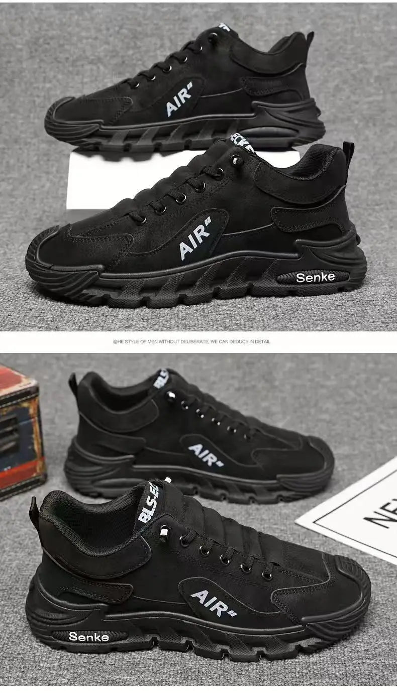 Men's Lightweight Sport Work oes Spring Construction Site Waterproof Non-Slip Wear-Resistant Slip-On Office Work Se oes