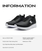 Xtep Running Shoes For Men 2024 Winter Leather Waterproof Sports Shoes Cushioning Wear-Resistant Jogging Sneakers 876419110051