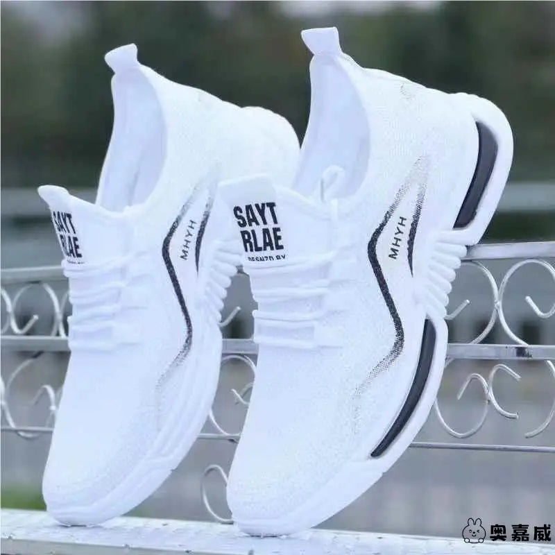 Men's Running oes 2024 New Summer Casual Breathable Ultra-light Anti-slip Sports oes White Me oes for Men