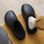 Fashion Winter Men's Warm Slippers Cotton Slippers Waterproof Indoor Outdoor Warm Shoes Men Bedroom Home Plush Warm Slippers