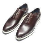 European Luxury Men Sneakers Genuine Cow Leather Monk Strap Basic Double Buckles Wingtip Brogue Casual Office Party Mens Shoes
