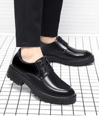 8-10cm Height Increasing Shoes for Men Summer Autumn Inside High Shoes Men's Hollow Business Dress Men's Elevator Leather Shoes