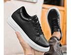 Fashion PU Leather Elevator Shoes for Men 6cm 8cm 10cm Invisible Height Increase White Sneakers Cortex Heightening Casual Shoes