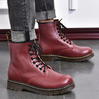 Designer Leather Men Boots Outdoor Mens Ankle Boots Winter Casual Shoes Lightweight Male Warm Work Boots Classic Handmade Boots