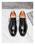 Fashion Purple Dress Shoes Man Party Shoes Casual Business Leather Shoes for Men Comfortable Pointed Toe Men's Formal Shoes 2025