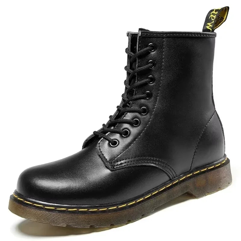 Designer Leather Men Boots Outdoor Mens Ankle Boots Winter Casual Shoes Lightweight Male Warm Work Boots Classic Handmade Boots