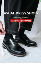 New Spring Autumn Fashion Men Shoes Men Leather Oxfords Shoes Casual Lace-up Formal Business Wedding Dress Shoes Big Size 38-46