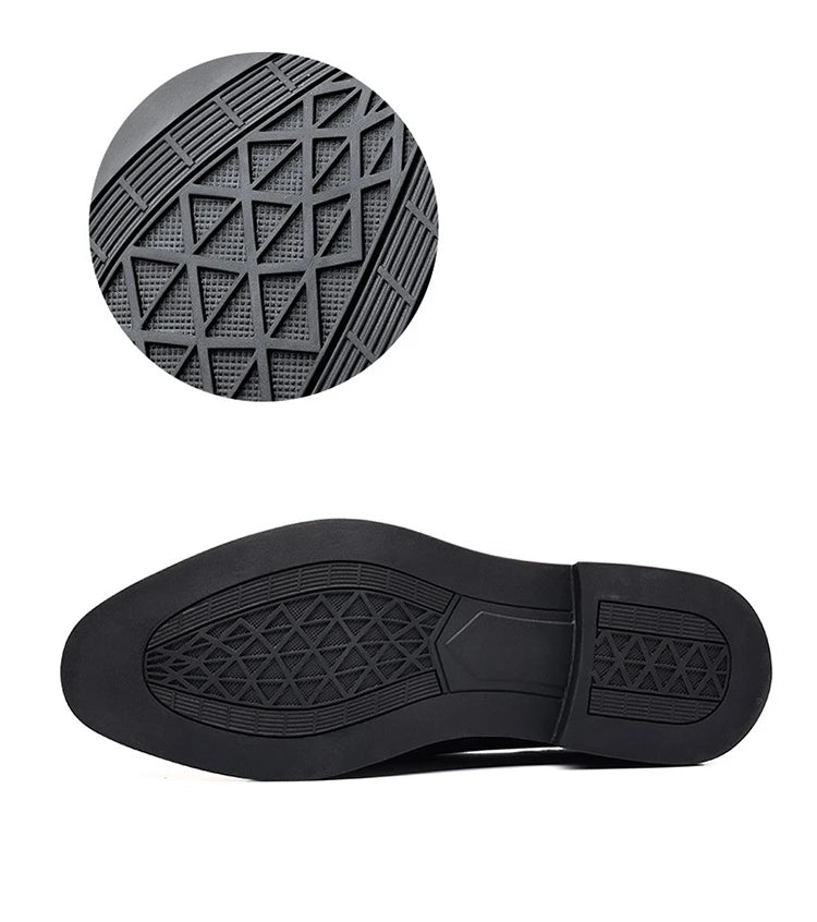 2025 Spring Autumn Men's Dress Shoes Fashion Casual Cow Leather British Pointed Toe Black and White New Designer Shoes Male