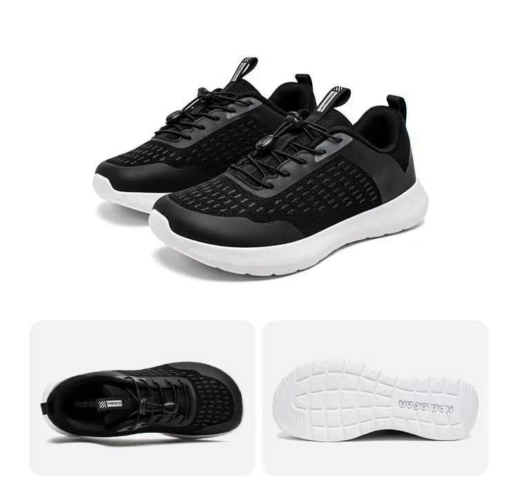 HOBIBEAR Wide Toe Running Shoes for Men Women Elastic Band Non Slip Sneakers Comfortable Walking Shoes