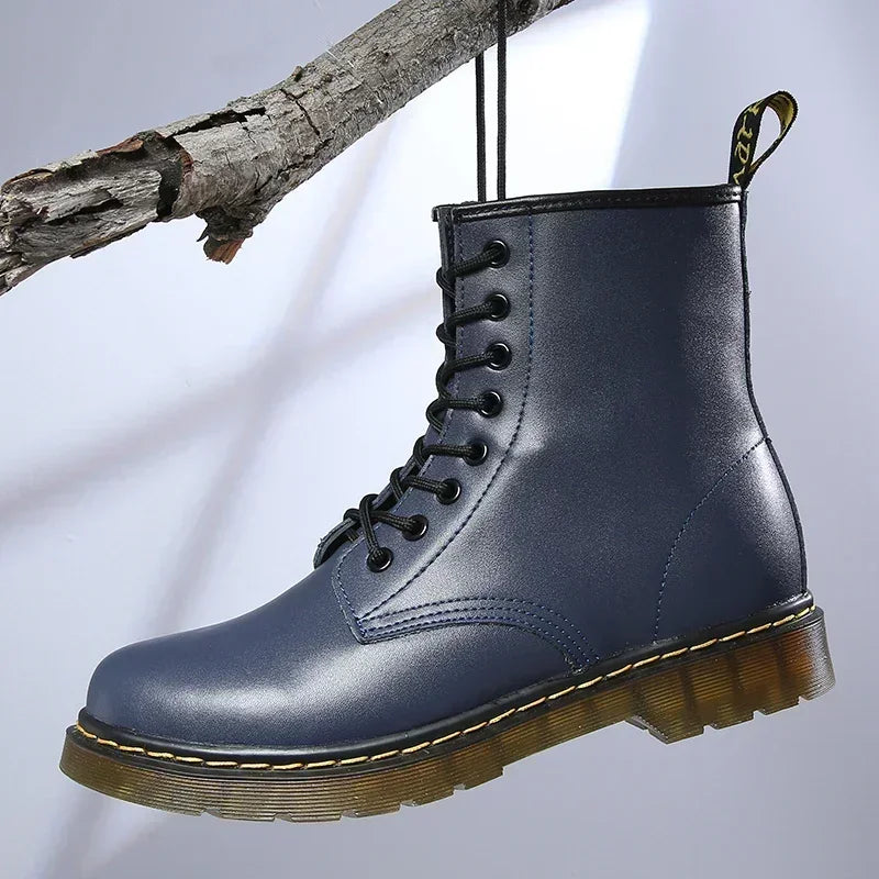 Designer Leather Men Boots Outdoor Mens Ankle Boots Winter Casual Shoes Lightweight Male Warm Work Boots Classic Handmade Boots
